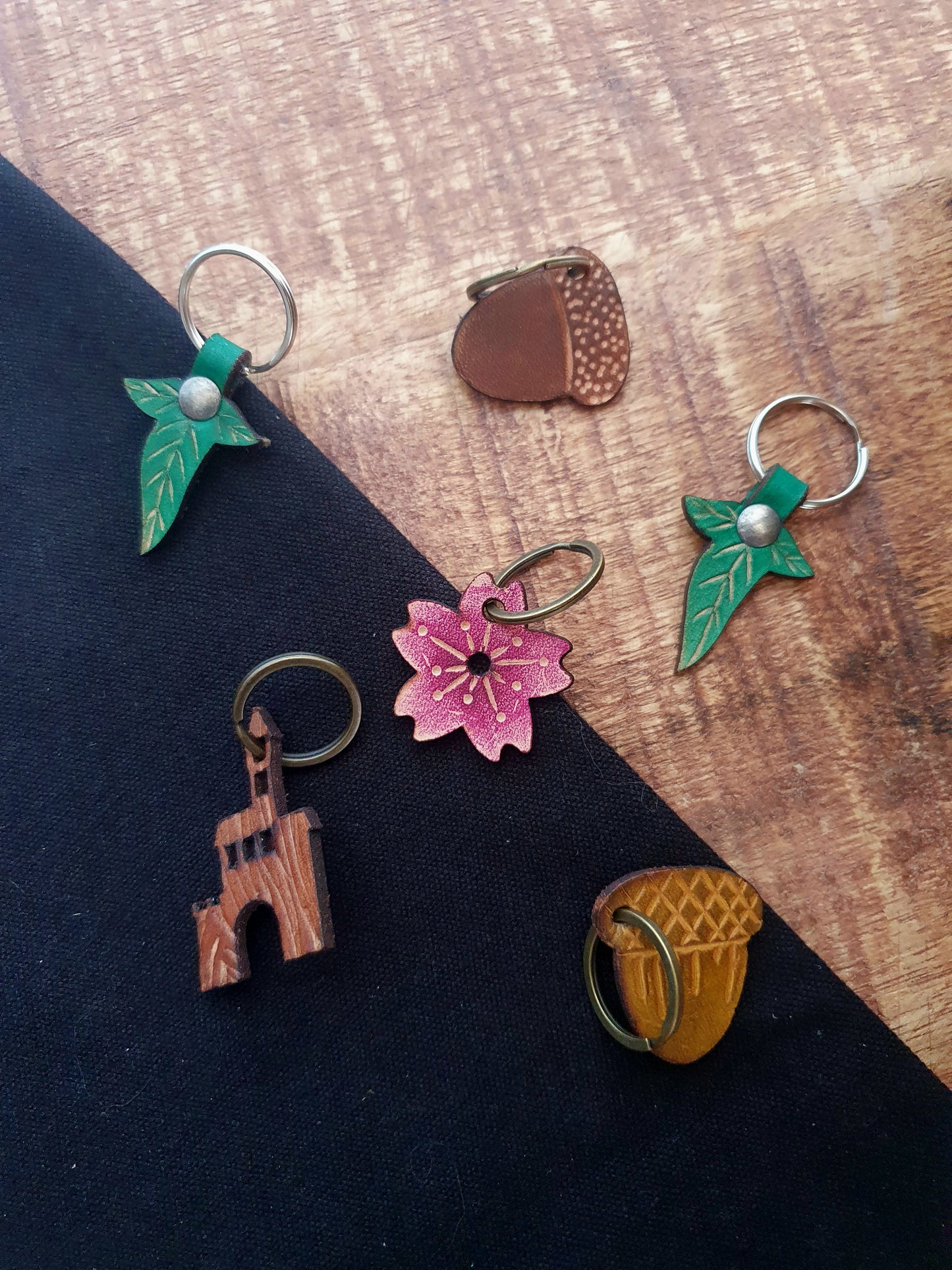 Porte-clé en cuir